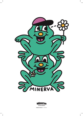 Minerva x Cig thief frog print A4