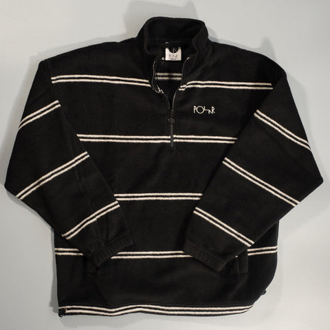 Stripe fleece pullover