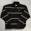 Stripe fleece pullover