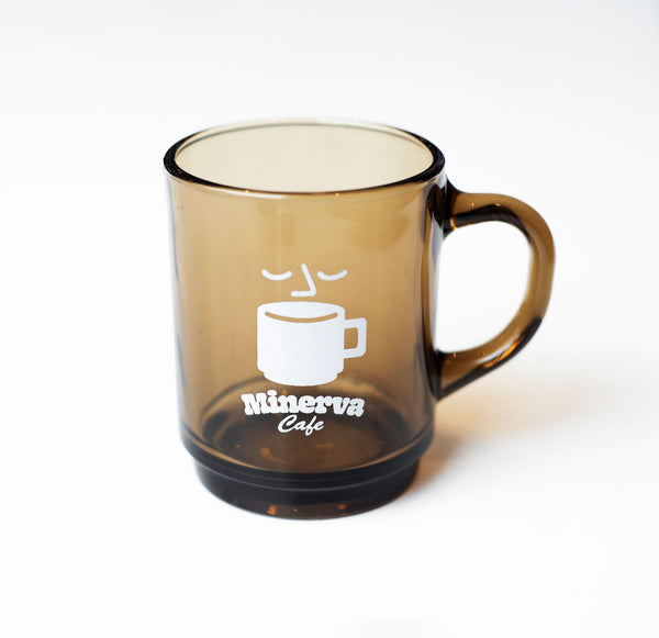 Minerva glass mug